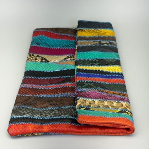 Handcrafted Snakeskin Clutch Bag - Picture 11 of 16